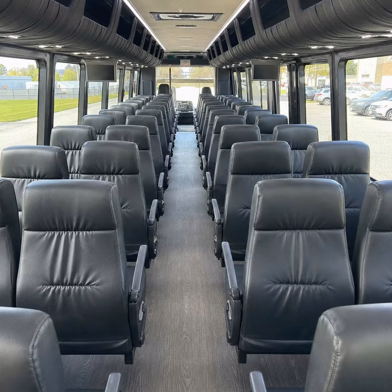 28 passenger minibus interior