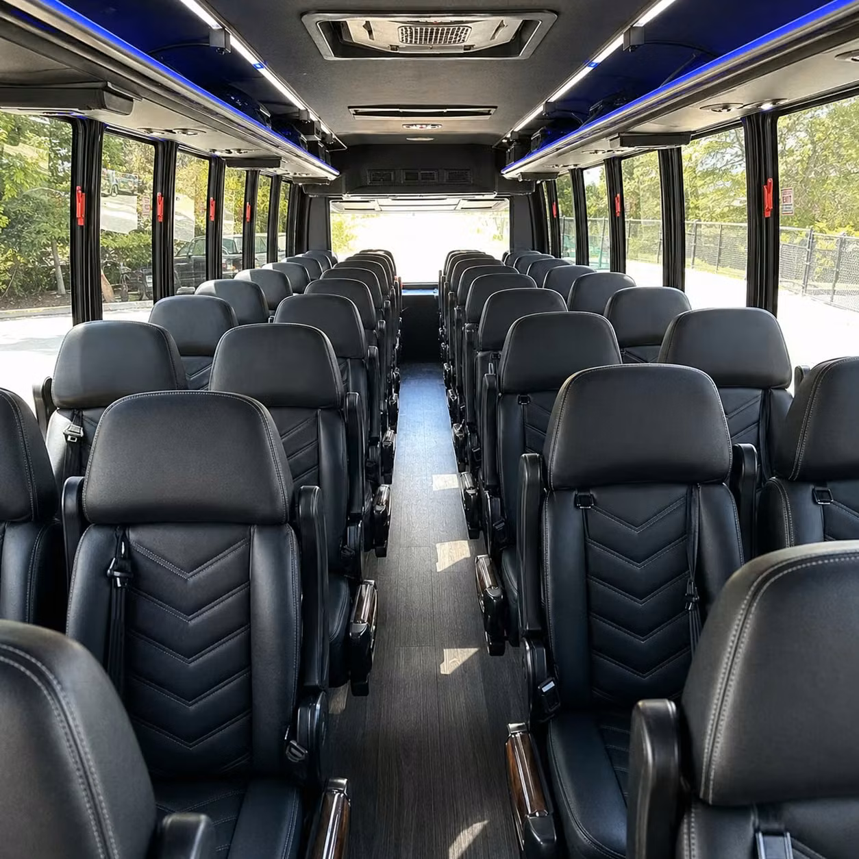 30 passenger minibus inside