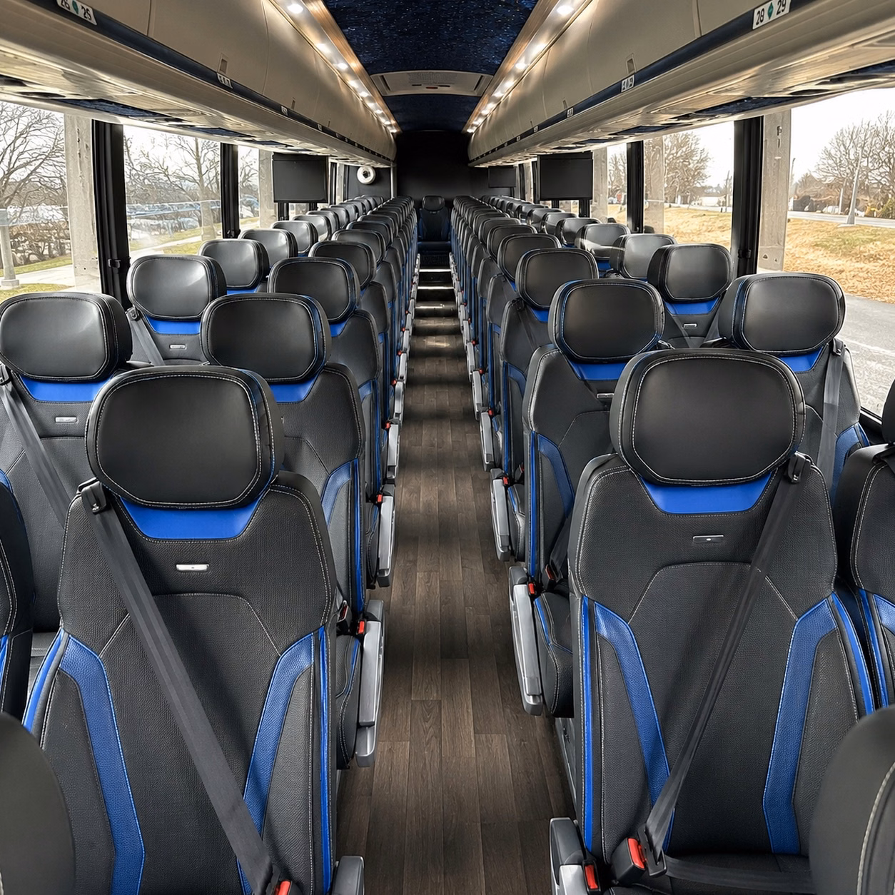 edison charter bus interior