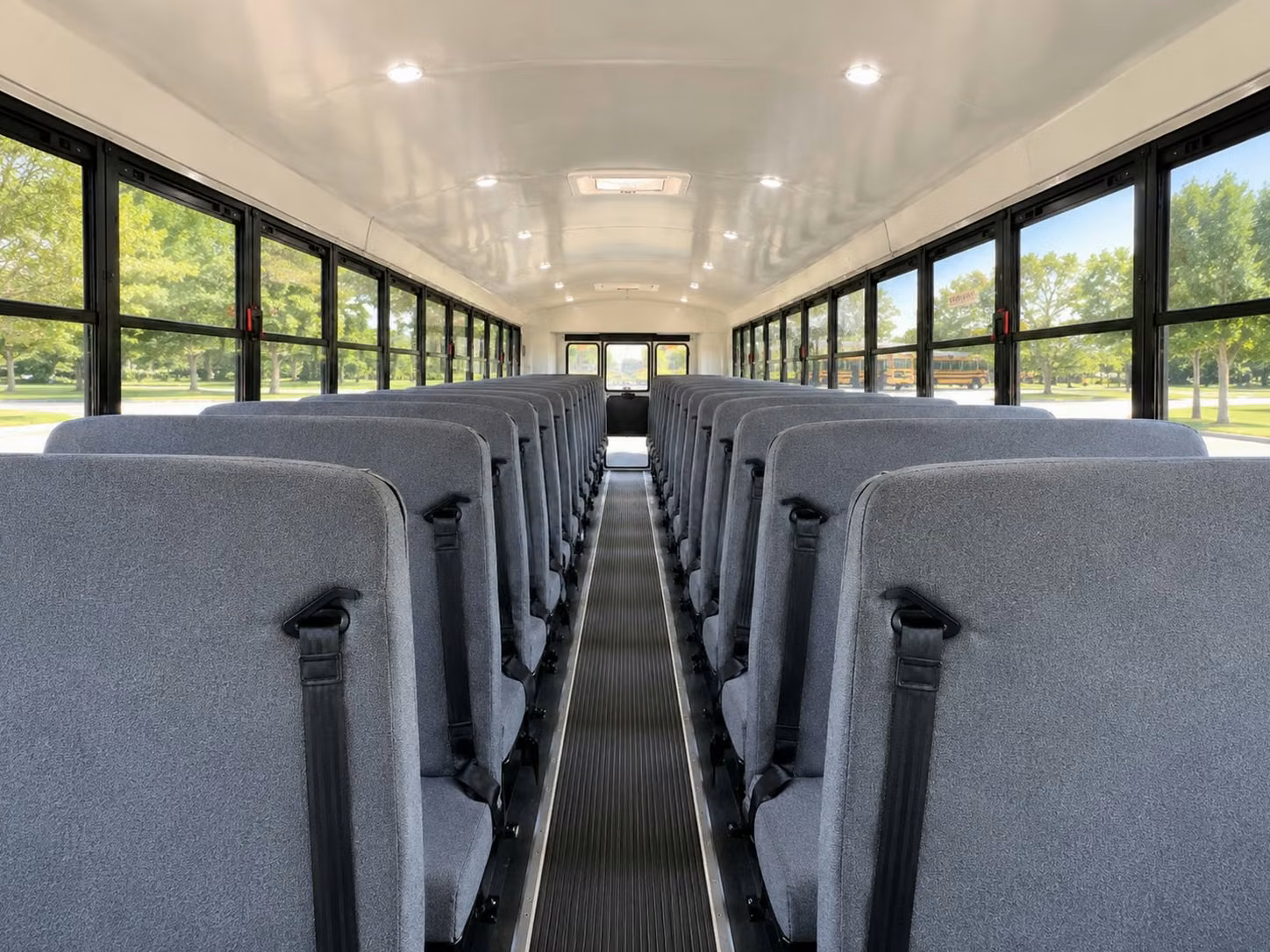 school bus inside